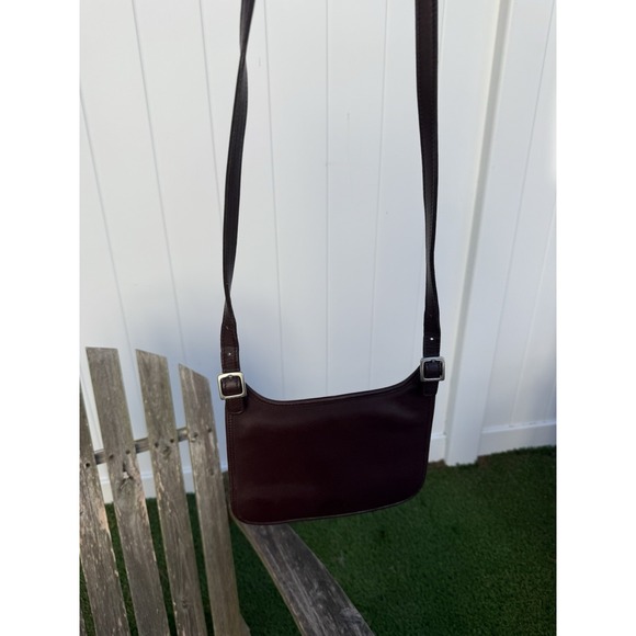Vintage Coach 9132 Crossbody Shoulder Bag Chocolate Brown‎ Color Slim S